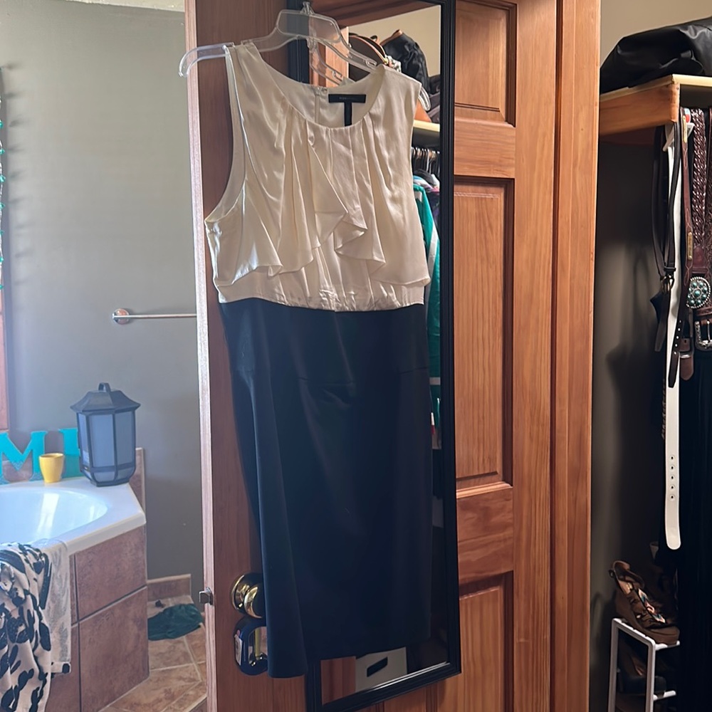 BCBG Maxazria Black and White Dress Size 12